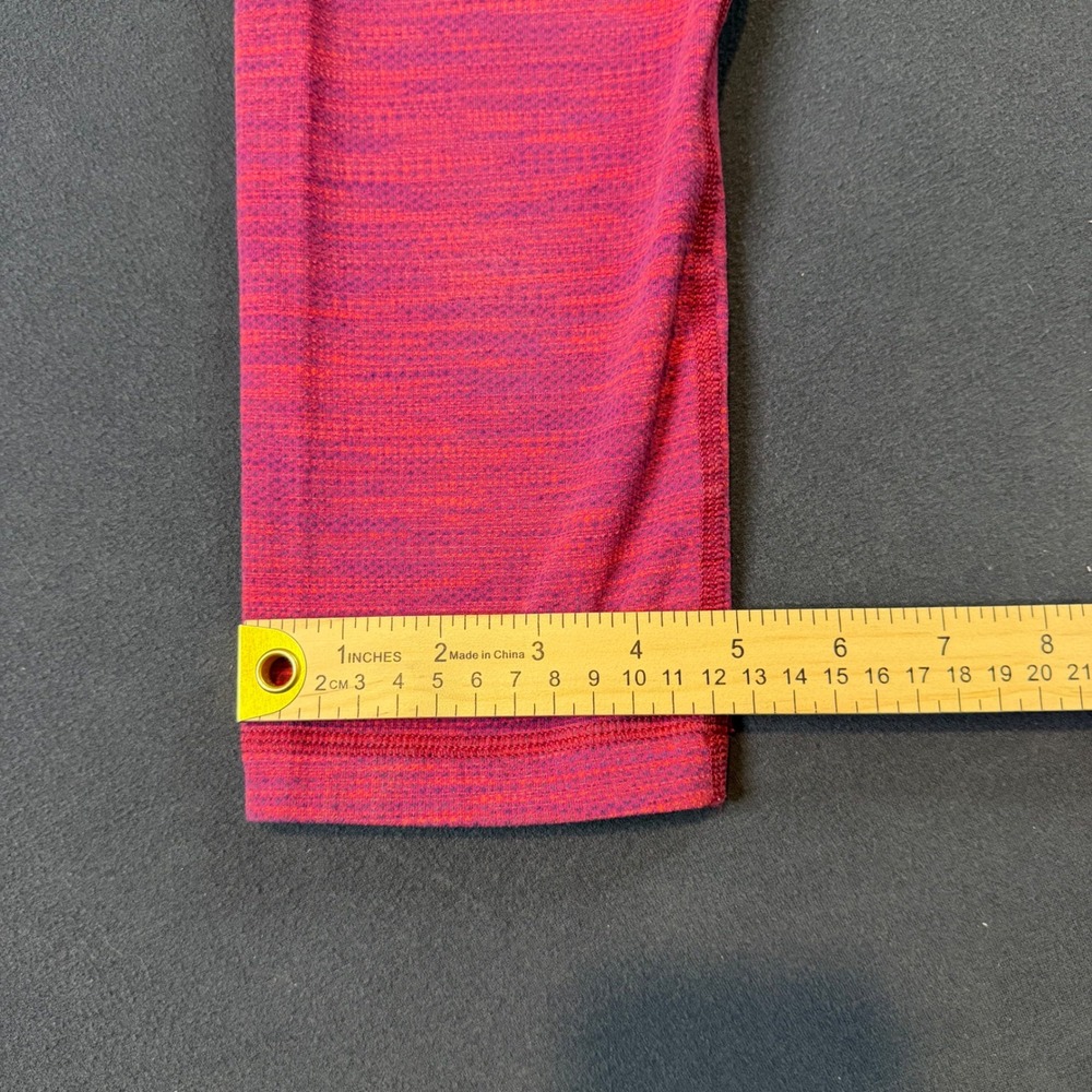 Lululemon Align High Rise Crop Leggings Hot Pink Marled Size 6 Activewear - Picture 2 of 6
